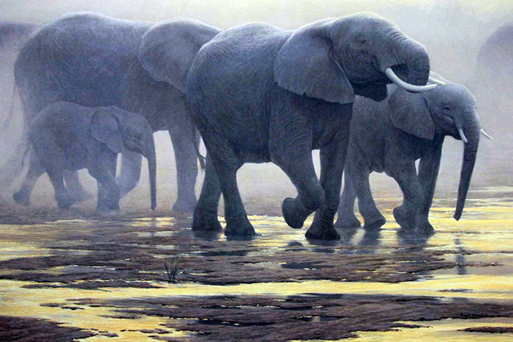 Robert Bateman - By the River - Limited Edition Lithograph