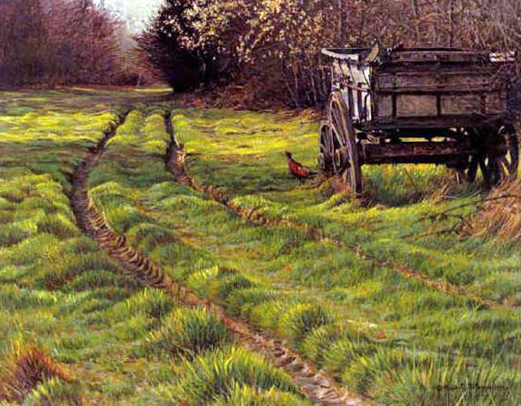 Robert Bateman - Country Lane Pheasant - Limited Edition Lithograph