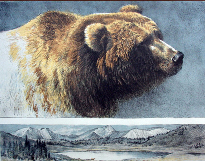 Robert Bateman - Keeper of the Land - Grizzly Bear - Limited Edition Lithograph