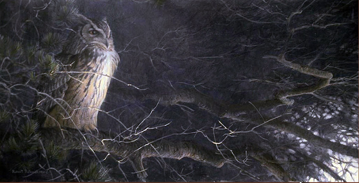 Robert Bateman - Nightfall - Eagle Owl - Limited Edition Lithograph