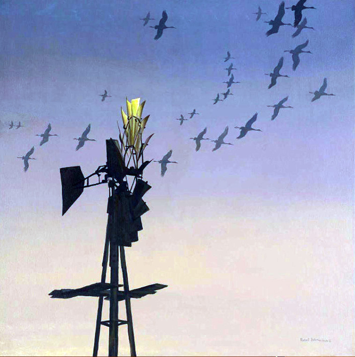 Robert Bateman - Windtalkers - Sandhill Cranes - Limited Edition Giclee on Canvas