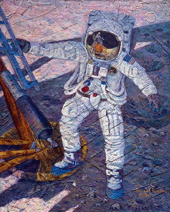 Alan Bean - A Giant Leap - Limited Edition Giclee on Canvas
