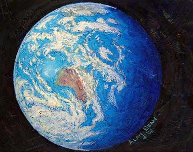 Alan Bean - A Jewel in the Heavens - Limited Edition Giclee on Canvas