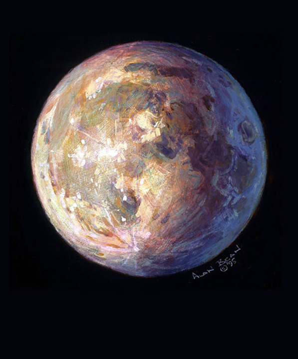 Alan Bean - A Most Beautiful Moon - Limited Edition Giclee on Canvas