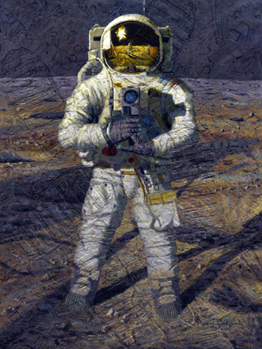Alan Bean - Armstrong – First on the Moon - Limited Edition Giclee on Canvas