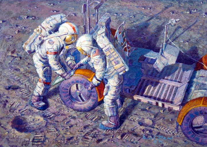 Alan Bean - Fender Lovin' Care - Limited Edition Giclee on Canvas