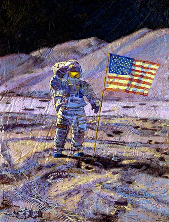 Alan Bean - Jim Irwin, Indomitable Astronaut - Limited Edition Giclee on Canvas