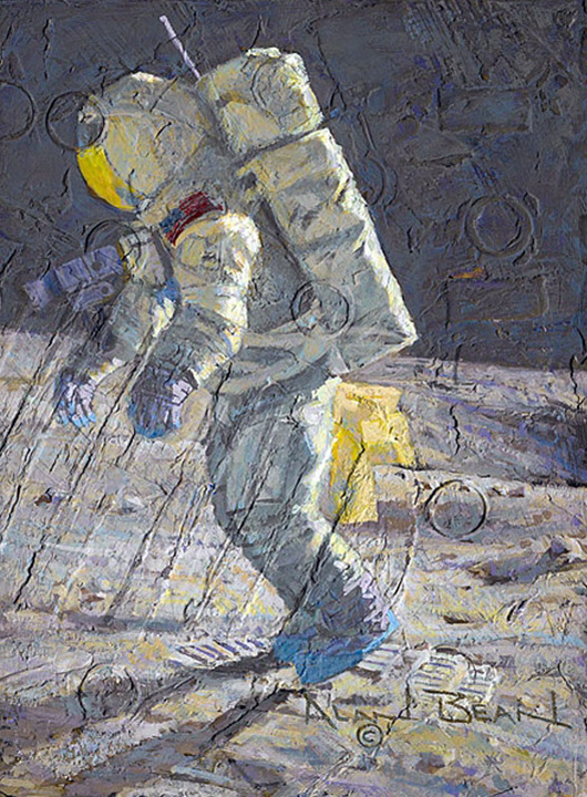 Alan Bean - One Lucky Guy - Limited Edition Giclee on Canvas