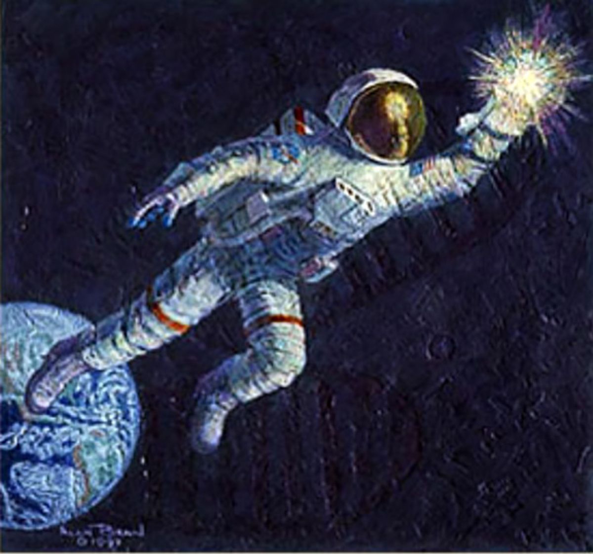 Alan Bean - Reaching For the Stars - Limited Edition Fine Art on Canvas