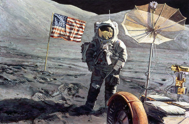 Alan Bean - Savoring the Moment - Limited Edition Giclee on Canvas