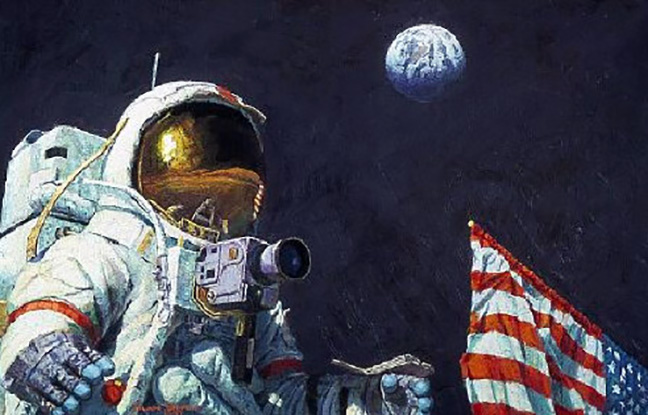 Alan Bean - The Last Man on the Moon - Limited Edition Giclee on Canvas