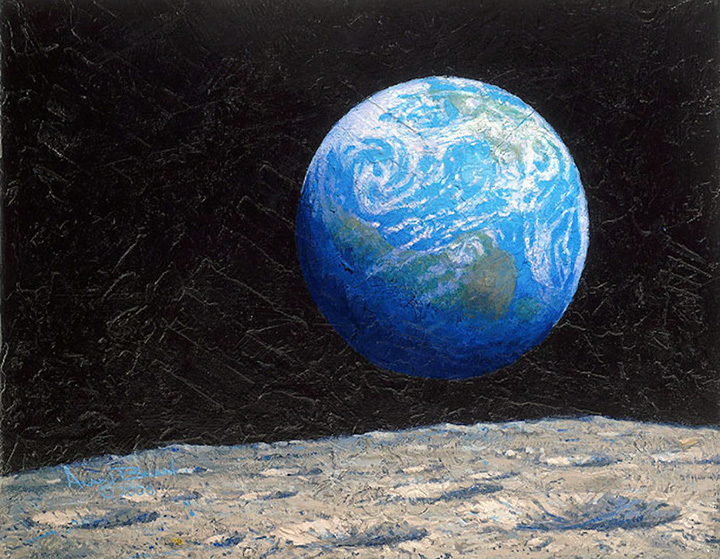 Alan Bean - The Source of Intelligent Life - Limited Edition Giclee on Canvas