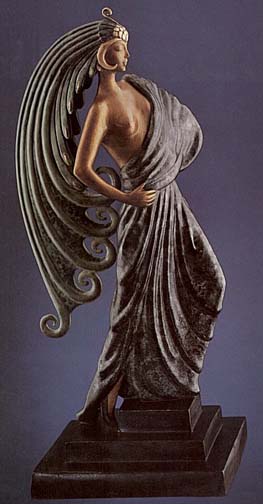 Erte - Beauty and the Beast - Limited Edition Bronze Sculpture
