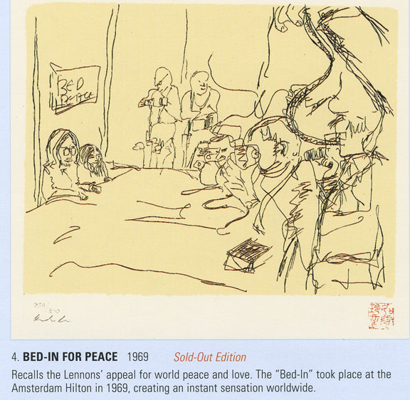 John Lennon - Bed in for Peace - Limited Edition Lithograph