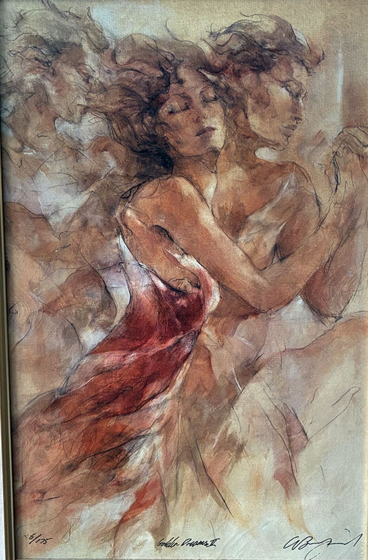 Gary Benfield - Golden Dreams II - Limited Edition Seriolithograph on Canvas 
