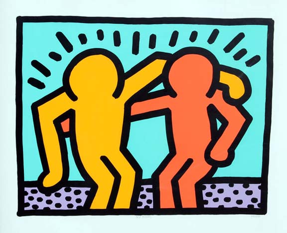 Keith Haring - Best Buddies - Limited Edition Serigraph
