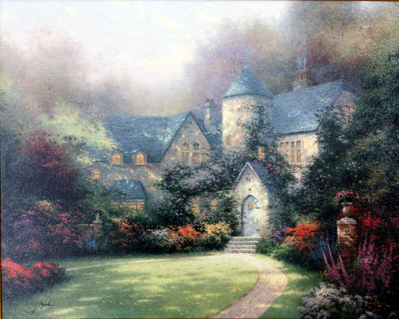 Thomas Kinkade - Beyond Autumn Gate - Limited Edition Offset Lithograph