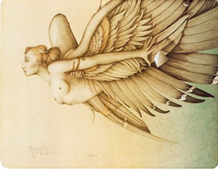 Michael Parkes - Beyond The Night - Limited Edition Stone Lithograph