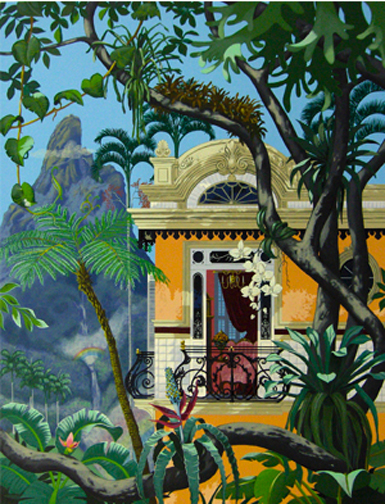 John Kiraly - Bianca's Window On The Emerald Forest - Limited Edition Serigraph