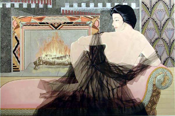 Muramasa Kudo - Black Chiffon - Limited Edition Serigraph