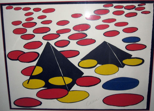 Alexander Calder - Black Pyramids - Limited Edition Lithograph