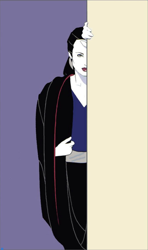Patrick Nagel - Black Robe - Limited Edition Serigraph
