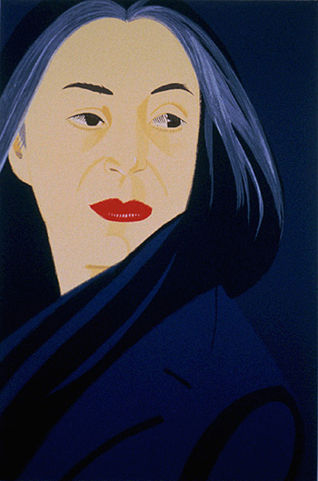 Alex Katz - Black Scarf - Limited Edition Silkscreen