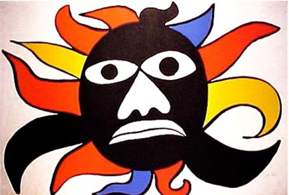 Alexander Calder - Black Sun - Limited Edition Lithograph