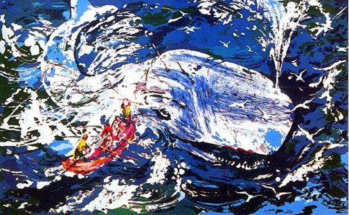 Leroy Neiman - Blue Whale - Limited Edition Serigraph