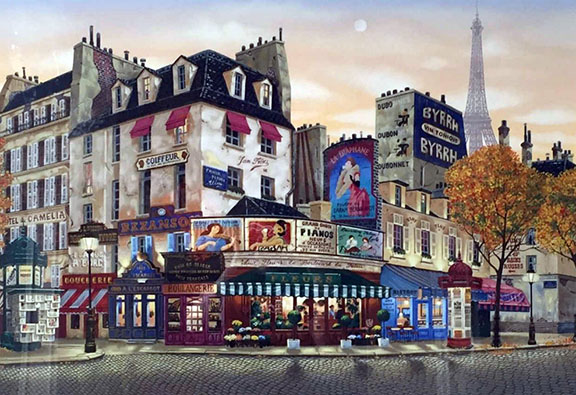 Liudmila Kondakova - Boulevard Du Palais - Limited Edition Serigraph