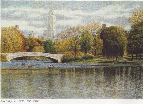 Harold Altman - Bow Bridge - Limited Edition Lithograph