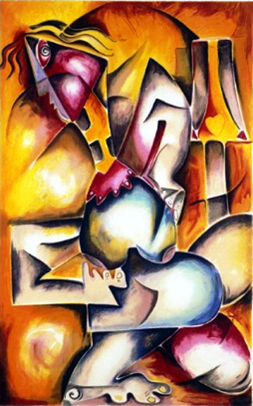Alexandra Nechita - Boxed Sunshine - Limited Edition Lithograph