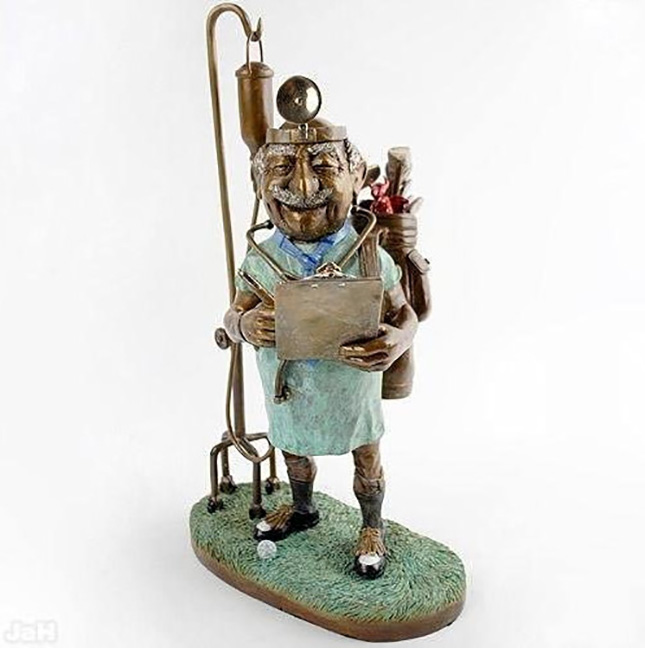 Charles Bragg - Doctor Putts - Limited Edition Bronze Sculpture