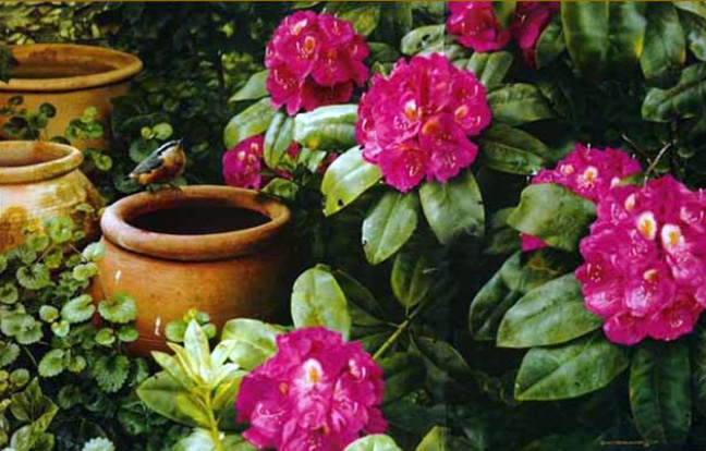 Carl Brenders - Garden Visitor - Limited Edition Lithograph