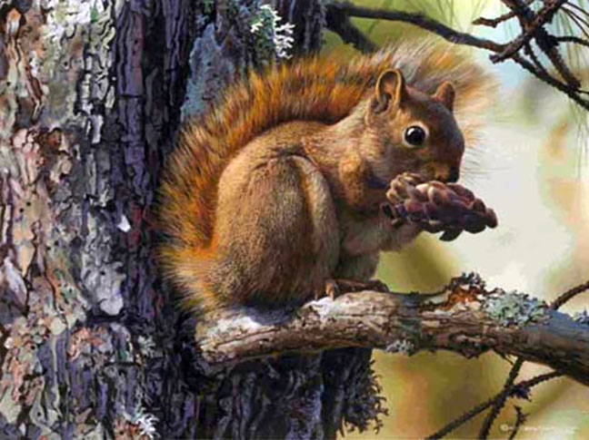 Carl Brenders - Picnic Perch - Limited Edition Lithograph