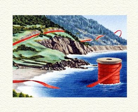 Fanny Brennan - Coastal Road - Limited Edition Lithograph