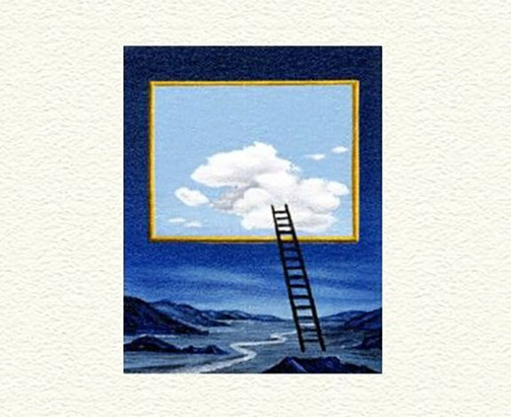 Fanny Brennan - Ladder - Limited Edition Lithograph