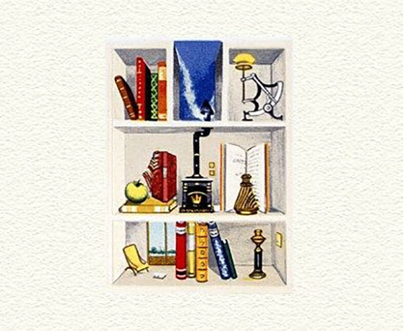 Fanny Brennan - Nadine's Bookcase - Limited Edition Lithograph