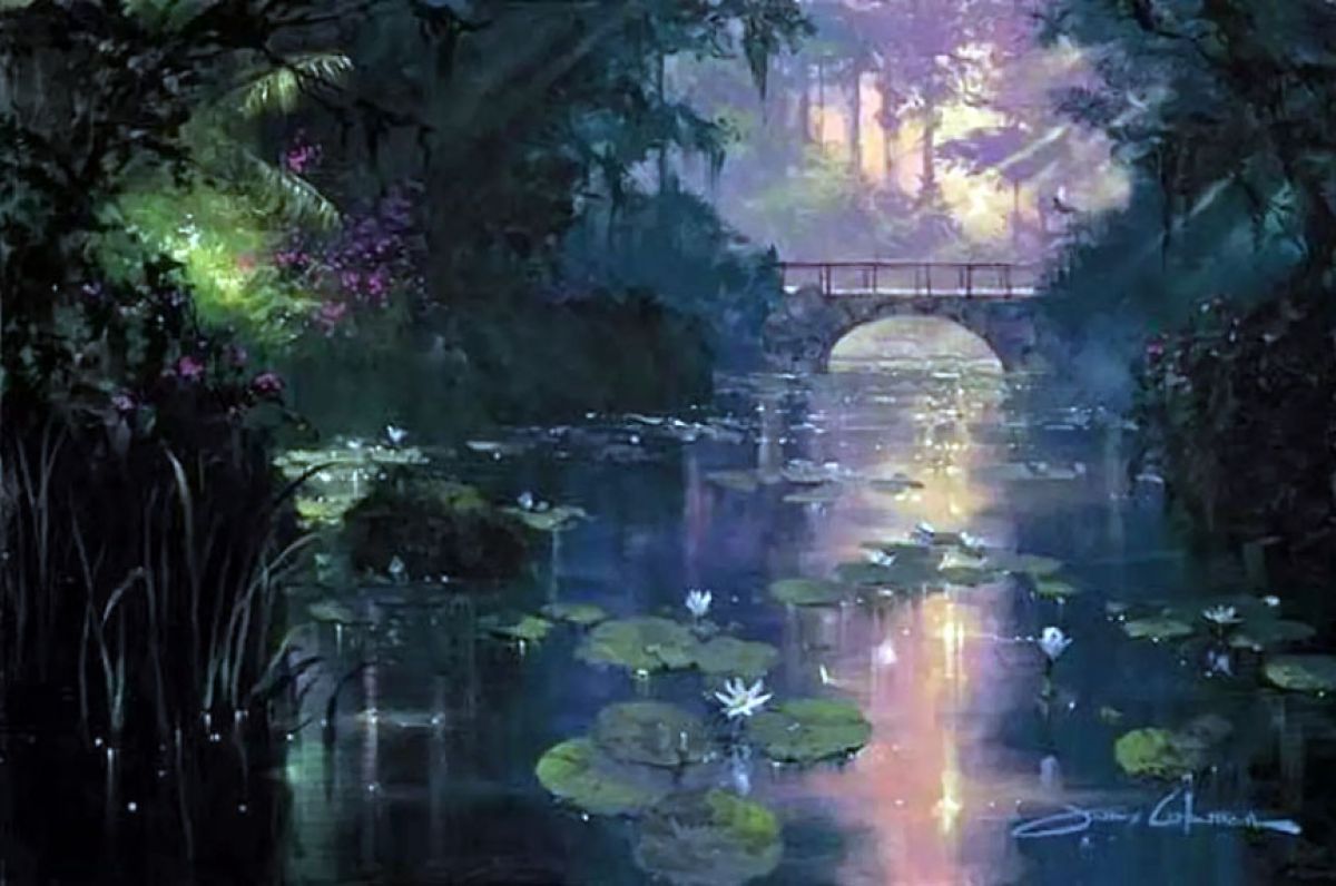James Coleman - Bridge Over Silent Waters - Limited Edition Lithograph