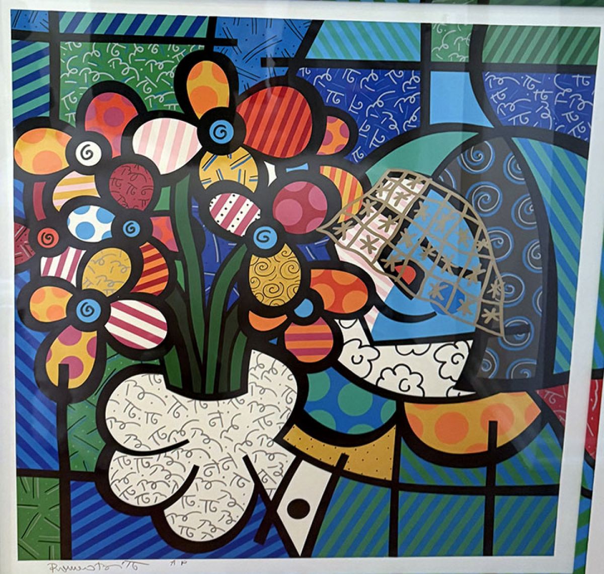Romero Britto - Flowers for You - Limited Edition Serigraph