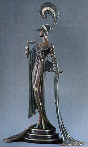Erte - Directoire - Limited Edition Bronze Sculpture