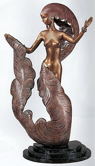 Erte - Folies Bergere - Limited Edition Bronze Sculpture