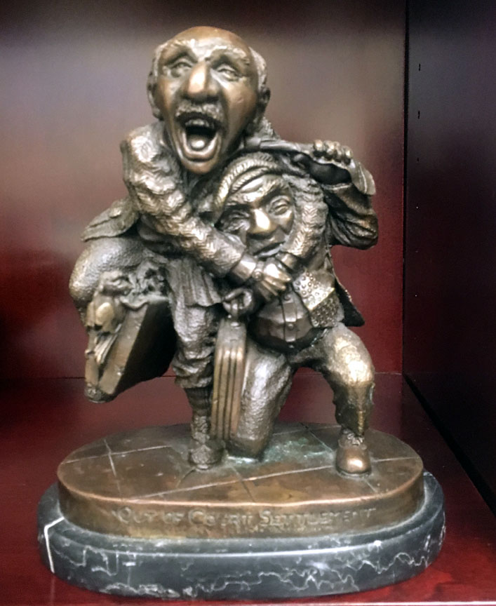 Charles Bragg - Out of Court Settlement - Limited Edition Bronze Sculpture
