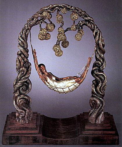 Erte - Spider Web - Limited Edition Bronze Sculpture