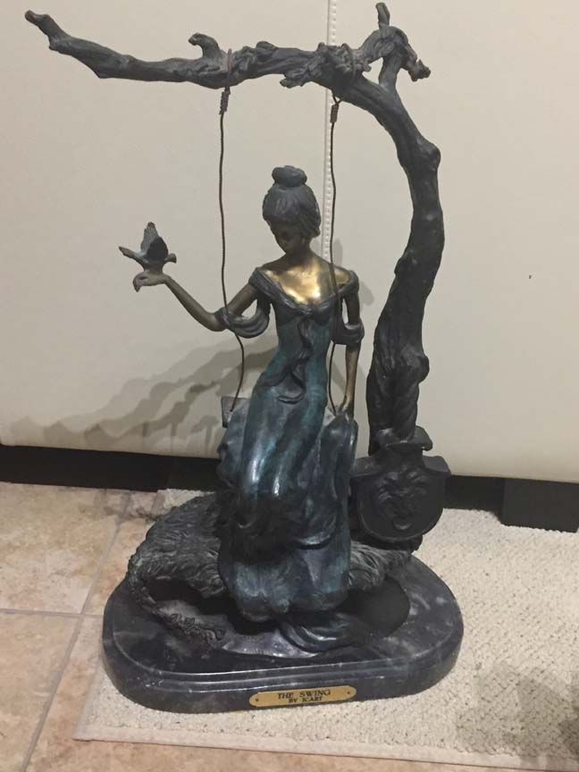 Louis Icart - The Swing - Limited Edition Bronze Sculpture
