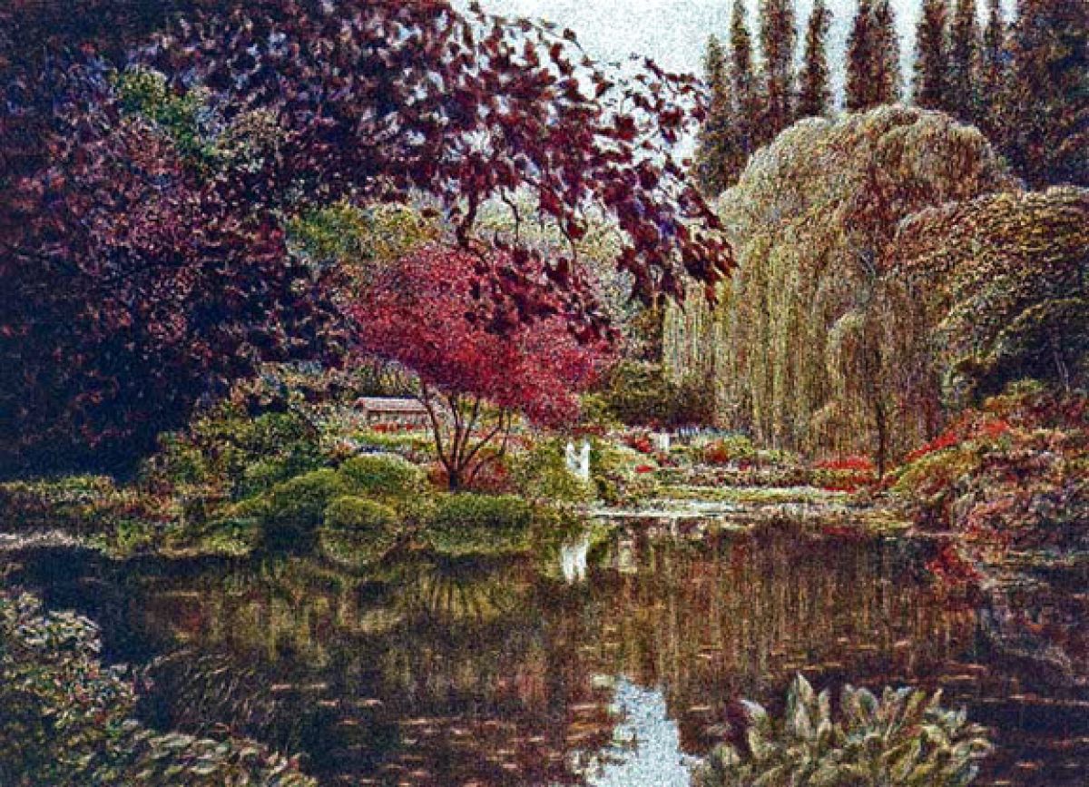 Harold Altman - Paradise, Butchart Garden - Limited Edition Lithograph
