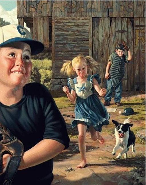 Bob Byerley - Bean Ball - Limited Edition Lithograph