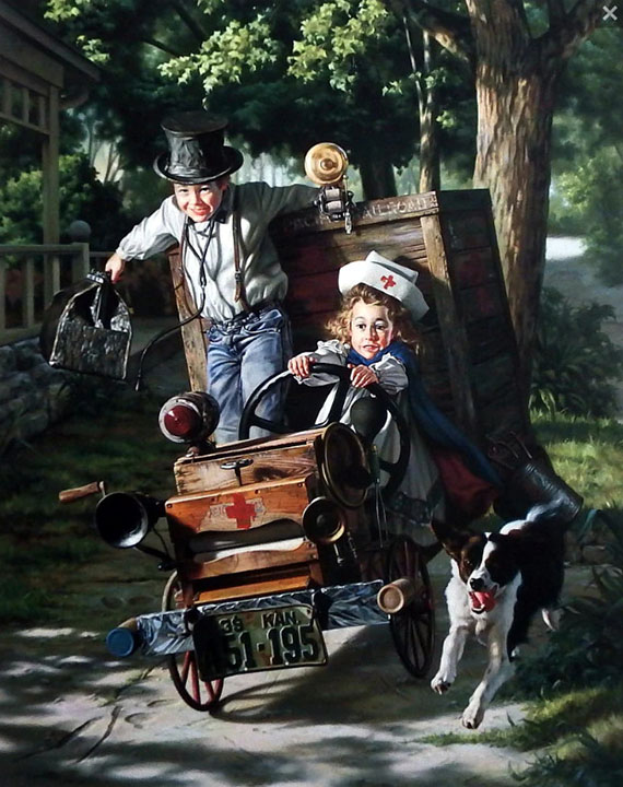 Bob Byerley - Help Is On Way - Limited Edition Lithograph