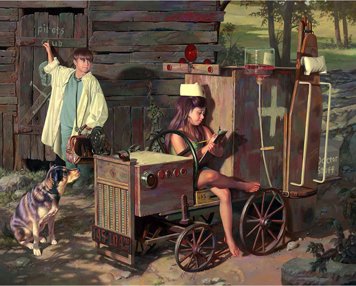 Bob Byerley - House Calls - Limited Edition Lithograph