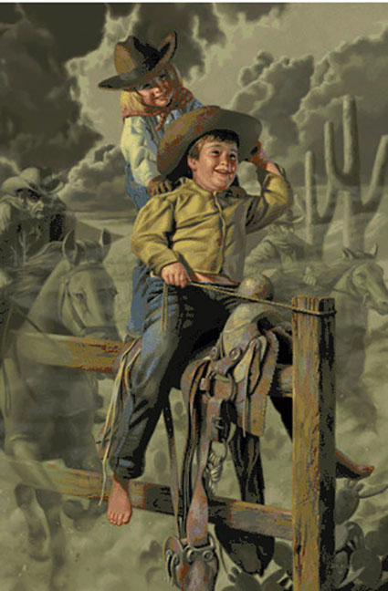 Bob Byerley - The Wranglers - Limited Edition Giclee on Canvas